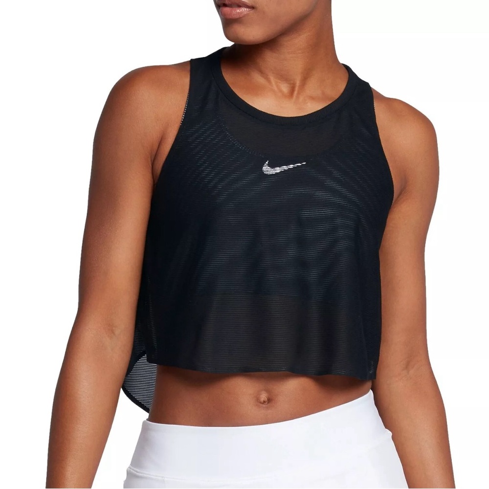 Nike Black Mesh Top